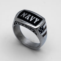 Heavy Metal Jewelry NAVY Ring Stainless Steel SR124