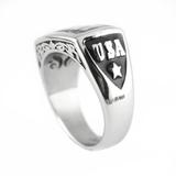 Heavy Metal Jewelry NAVY Ring Stainless Steel SR124