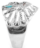 Unisex Indian Head Ring in Stainless Steel with Enamel Finish SR127