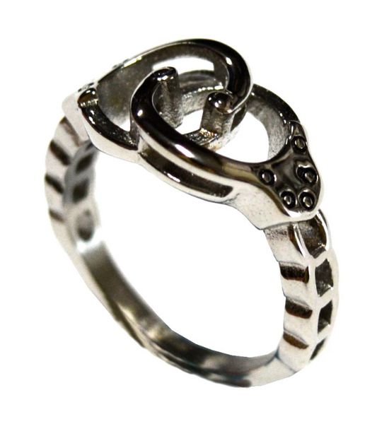 Heavy Metal Jewelry Ladies Handcuff Ring Stainless Steel SR131