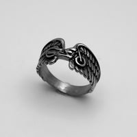 Biker Jewelry Ladies Motorcycle Wings Ring Stainless Steel SR157