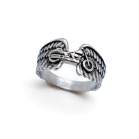 Biker Jewelry Ladies Motorcycle Wings Ring Stainless Steel SR157