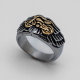 Unisex Wedding Band Motorcycle Stainless Steel Biker Ring SR160