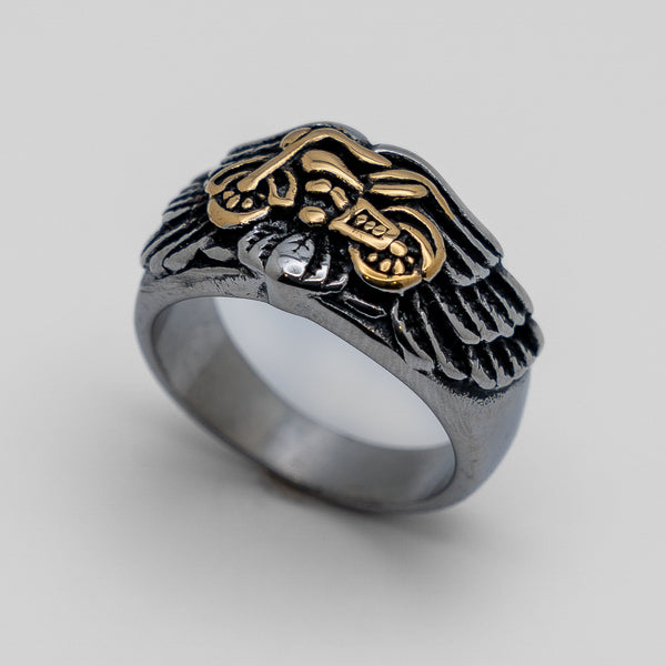 Unisex Wedding Band Motorcycle Stainless Steel Biker Ring SR160