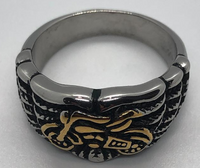 Unisex Wedding Band Motorcycle Stainless Steel Biker Ring SR160