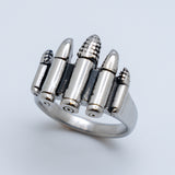 5 Bullet Men's Stainless Steel Ring SR170