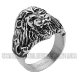 Heavy Metal Jewelry Men's Lion Ring Stainless Steel SR1744