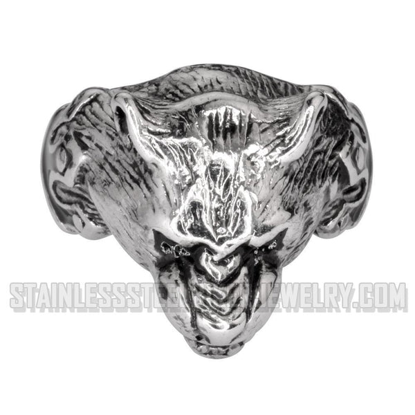 Heavy Metal Jewelry Men's Panther Ring Stainless Steel SR1746