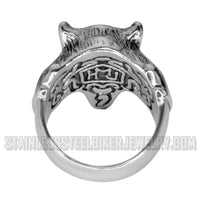 Heavy Metal Jewelry Men's Panther Ring Stainless Steel SR1746