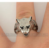 Heavy Metal Jewelry Men's Panther Ring Stainless Steel SR1746