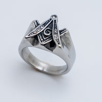 Men's Stainless Steel Mason Ring SR176