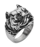 Heavy Metal Jewelry Men's Pit Bull Ring Stainless Steel SR178