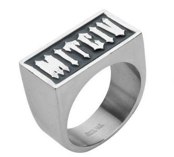 Heavy Metal Jewelry Men's VICTIM Ring Stainless Steel SR180