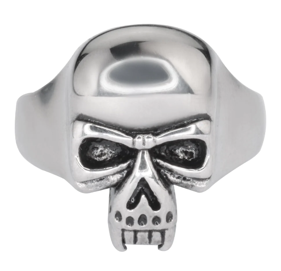 Heavy Metal Jewelry Men's Vampire Skull Stainless Steel Ring SR181