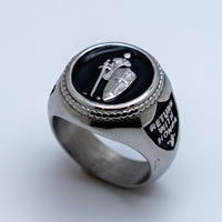 Heavy Metal Jewelry Men's Armor of God Stainless Steel Ring SR183