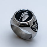 Heavy Metal Jewelry Men's Armor of God Stainless Steel Ring SR183