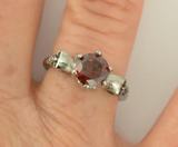 Heavy Metal Jewelry Ladies Solitaire Skull Ring Stainless Steel SR188