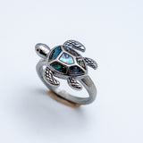 Heavy Metal Jewelry Ladies Turtle Ring Stainless Steel SR190