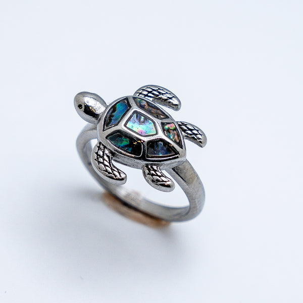 Heavy Metal Jewelry Ladies Turtle Ring Stainless Steel SR190