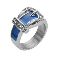 Heavy Metal Jewelry Ladies Belt Buckle Ring Stainless Steel (Variety of Colors) SR201