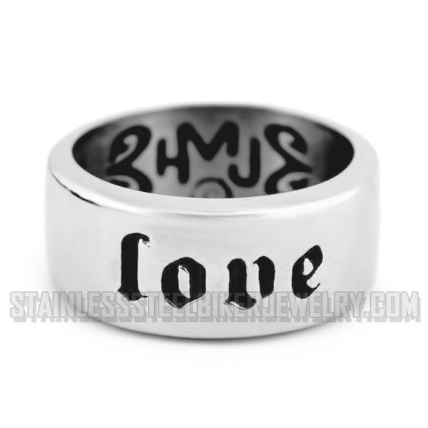 Heavy Metal Jewelry Love Ring Stainless Steel SR2265