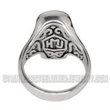 Heavy Metal Jewelry Men's Brushed Skull Ring Stainless Steel SR182