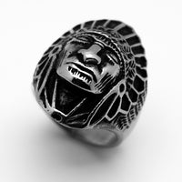 Indian Chief Men's Ring Stainless Steel SR28