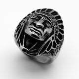 Indian Chief Men's Ring Stainless Steel SR28