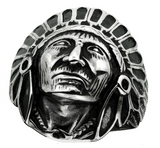 Indian Chief Men's Ring Stainless Steel SR28