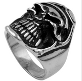 Aviator Stainless Steel Skull Biker Motorcyclist Ring SR29