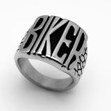 "BIKER" Ring Biker Jewelry's Unisex Stainless Steel SR33