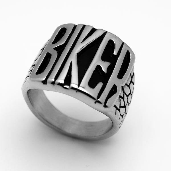 "BIKER" Ring Biker Jewelry's Unisex Stainless Steel SR33