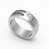 Cable & Bolt Ring Unisex Wedding Band Stainless Steel SR3