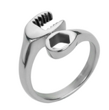 Ladies Wrench Ring Biker Ring Stainless Steel SR43