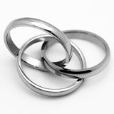 Tri Band Ring 3 Piece Ring Wedding Band Stainless Steel Biker Jewelry SR47