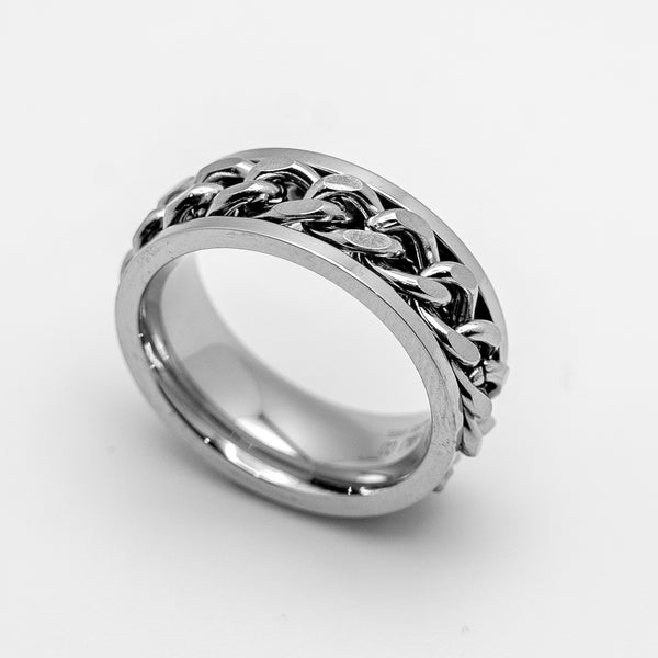 Comfort Fit Spinner Ring Men's-Ladies-Unisex Wedding Band Stainless Steel