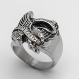 "Live to Ride - Ride to Live* Eagle Ring Stainless Steel Biker Ring SR58