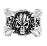 Talon Skull Ring "Freedom or Death" Stainless Steel Heavy Metal Jewelry Men's SR62