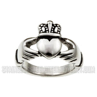 Claddagh Ring Wedding Band Unisex Stainless Steel Ring SR67S