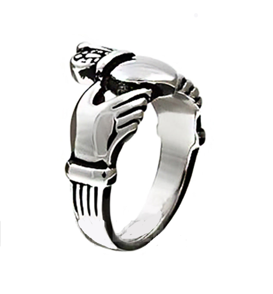 Claddagh Ring Wedding Band Unisex Stainless Steel Ring SR67S