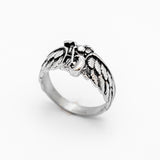 Winged Motorcycle Ring Unisex Biker Jewelry Stainless Steel SR78