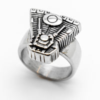 V-Twin Motor Ring Motorcycle Engine Stainless Steel Biker Ring SR87