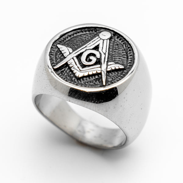 Masonic Signet Ring Unisex Stainless Steel SR88