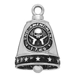 Motorcycle Biker Ride Bell® Second Amendment Stainless Steel Lage Version RB6L